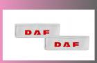 zástěra kola DAF- 600x180-pár-přední-bílá-červené písmo 