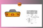 LED-FLATPOINT oranž.24V/1,3W+pouzdro 