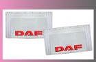zástěra kola DAF 640x360-pár--bílá--červené písmo 