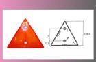 odrazka trojúhelník-červená 