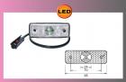 LED FLATPOINT -bílý 24V/1,3W +konektor 