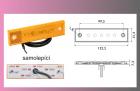 světlo obrys.LED oranž.12/24V- PRO-SUPER-FLAT+kabel 0,5m/5-ledek//-samolepící 