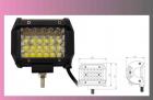 reflektor prac.LED-9-33V-hranaté+kabel 24-LED 