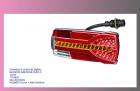 lampa zadní LED-CARMEN-12/24V-7 funkcí-pravá  /s SPZ/+kabel+zástrčka 