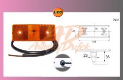 světlo LED-oranž.MB ACTROS-12/24V+kabel 