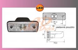 LED FLATPOINT -bílý 24V/1,3W 