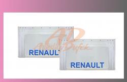 zástěra kola RENAULT 640x360-pár--bílá--modré písmo 