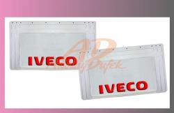 zástěra kola IVECO 640x360-pár--bílá--červené písmo 