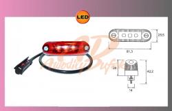 LED POSIPOINT červené 12/24V+kabel 