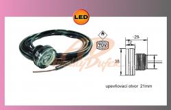 LED-MONOPOINT II,bílé 12/24V+kabel 3.5m 