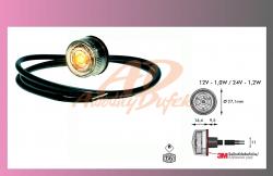 LED-PRO-PENNY,oranžové 12/24V+kabel 0.5m 
