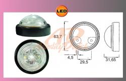 LED-světlo obrys.bílé 9-36V +0,3m kabel 