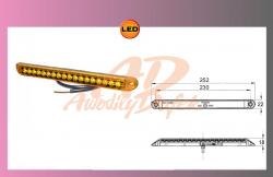 LED-PRO-CAN-XL-světlo oranž.12V +kabel 