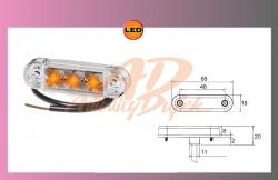 LED-PRO-SLIM-oranž.24V/0,8W +0,5m kabel 