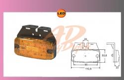 světlo LED oranž.10-30V+držák+0,3m kabel 