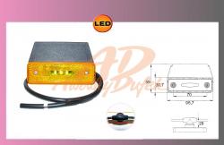 světlo LED oranž.24V/0,8W +kabel+držák 
