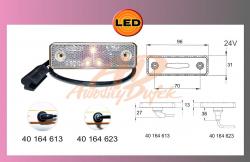 světlo obrys.LED-bílé-24V-kabel 0.5m 
