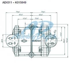 ventil dvojitý,odbržďovací KNORR  - 2