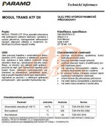 olej hydr.řízení,převod.ATF II 10l- červený  /MOL/  - 2